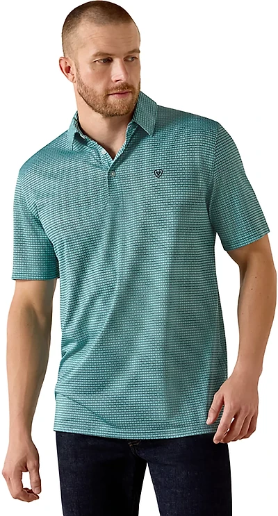 Ariat Men's Allover Print Polo Shirt