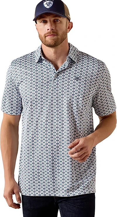 Ariat Men's Allover Print Polo Shirt