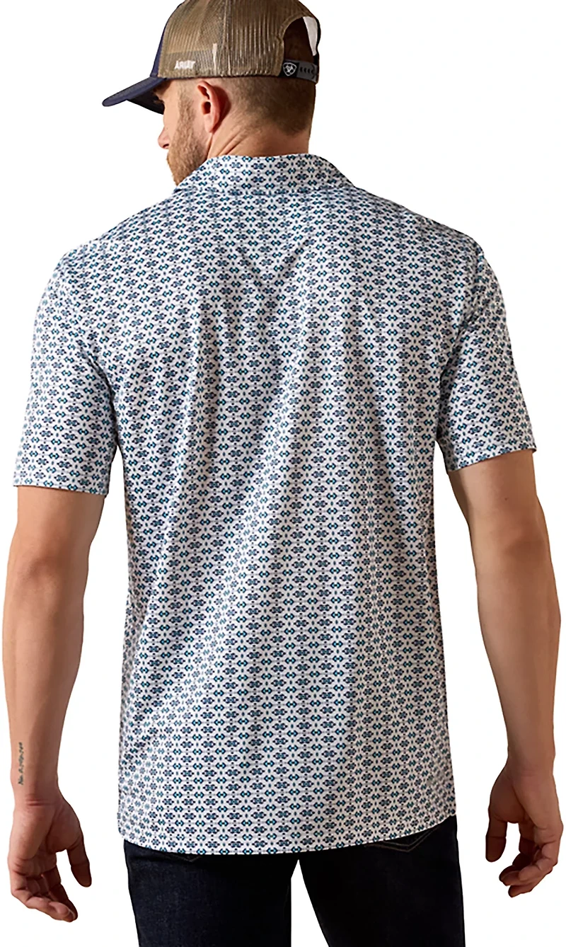 Ariat Men's Allover Print Polo Shirt