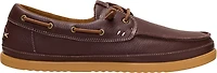 HEYDUDE Men's Harbor Lo Craft Leather Boat Shoes