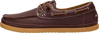 HEYDUDE Men's Harbor Lo Craft Leather Boat Shoes