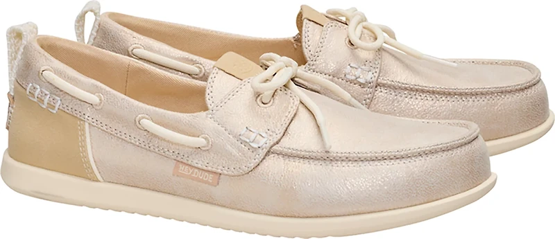 HEYDUDE Women's Wendy Harbor Breeze Lo Classic Boat Shoes
