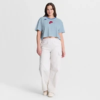 Nike Women's Phillies Cooperstown Striped Crop T-shirt