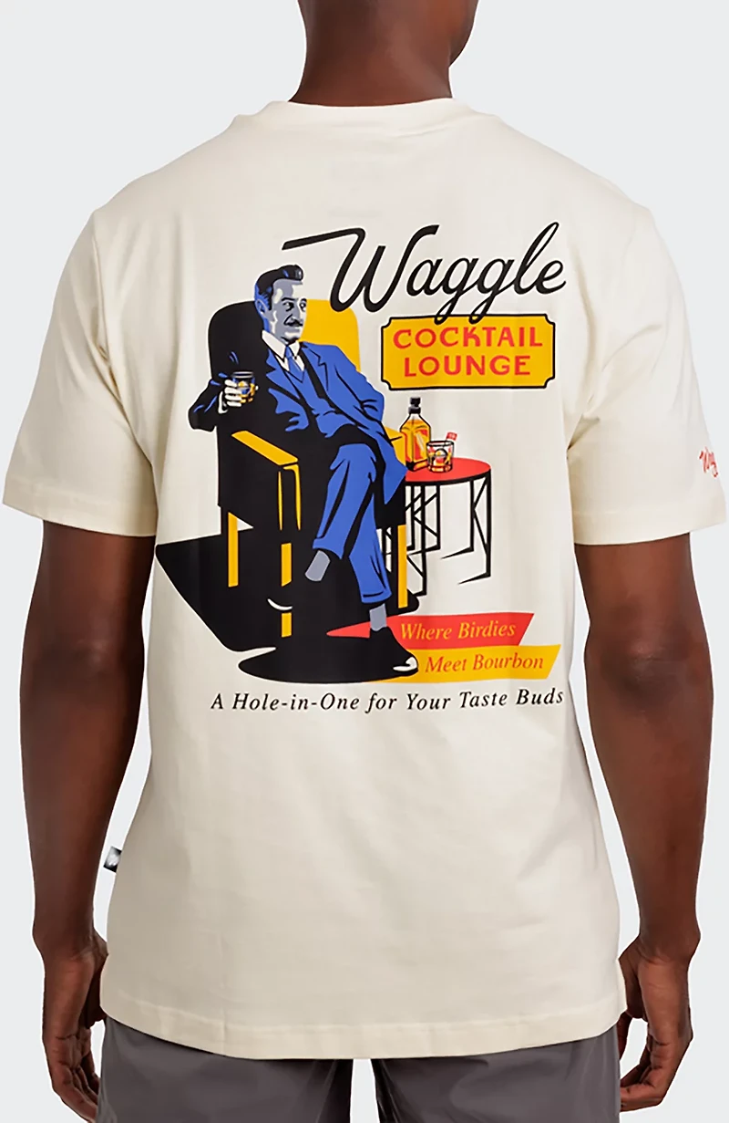 Waggle Golf Men's 3 Cocktail Lounge T-shirt