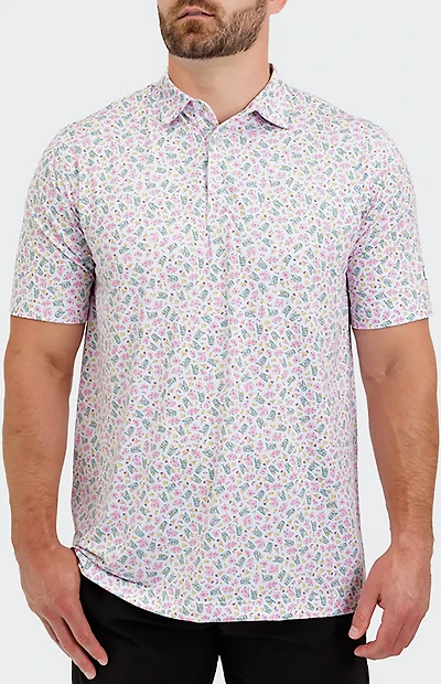 Waggle Golf Men's The Azalea Collection Signature Polo Shirt
