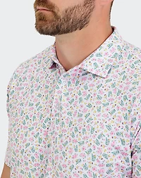 Waggle Golf Men's The Azalea Collection Signature Polo Shirt