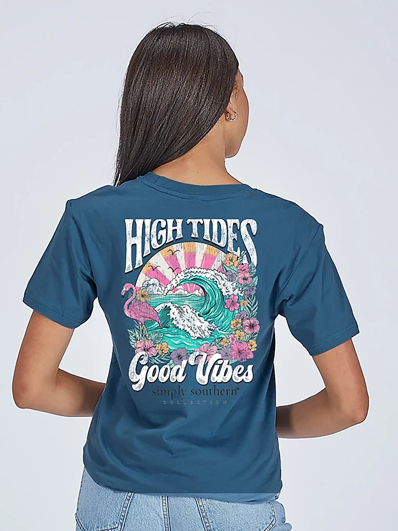 Simply Southern Women's High Tides Graphic T-shirt