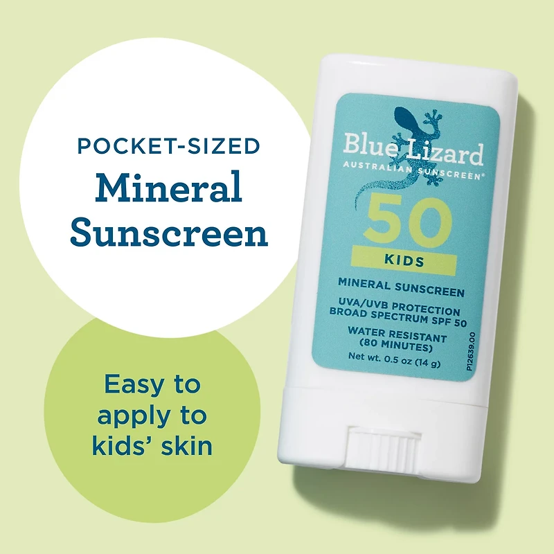 Blue Lizard Kids Mineral Sunscreen Stick - SPF 50 - 0.5 oz