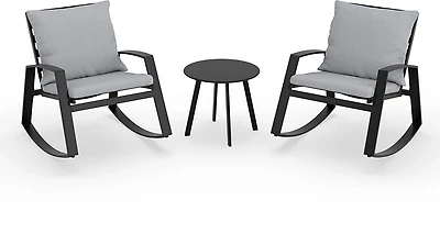 Mosaic Livingston Rocking Conversation 3-Piece Set