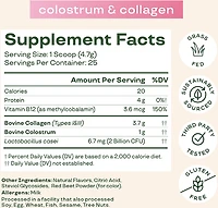 Bloom Nutrition Colostrum & Collagen Peptides - 25 Servings