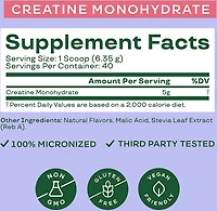 Bloom Nutrition Unflavored 7.3 oz Creatine Monohydrate