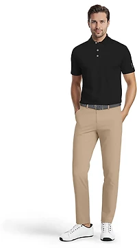 PGA TOUR Men's Solid Cooling Texture Polo Shirt