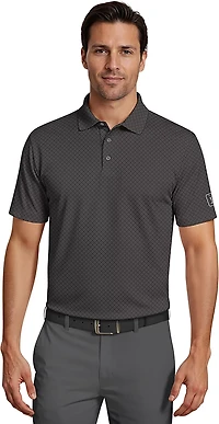 PGA Tour Men's Short Sleeve Essential Geo Printed Polo