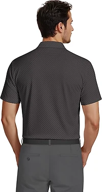PGA Tour Men's Short Sleeve Essential Geo Printed Polo