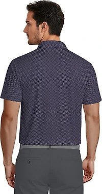 PGA Tour Men's Short Sleeve Essential Geo Printed Polo