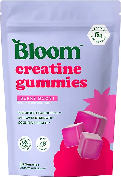 Bloom Nutrition Berry Boost Creatine Gummies 36-Pack