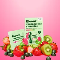 Bloom Nutrition Strawberry Kiwi Supergreens Gummies 12-Pack