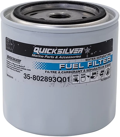 Quicksilver Water Separating Fuel Filter for Mercury/Mariner Outboards