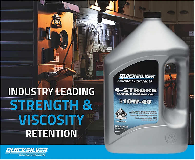 Quicksilver 10W-40 4-Stroke Marine Engine Oil