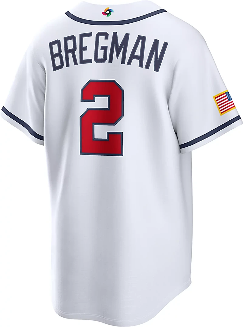 Nike Men's Alex Bregman USA World Baseball Classic Home Stadium Player Name and Number Jersey
