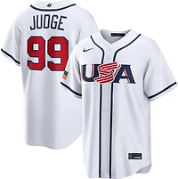 Nike Men's USA A. Judge World Baseball Classic Home Stadium Player N&N Jersey