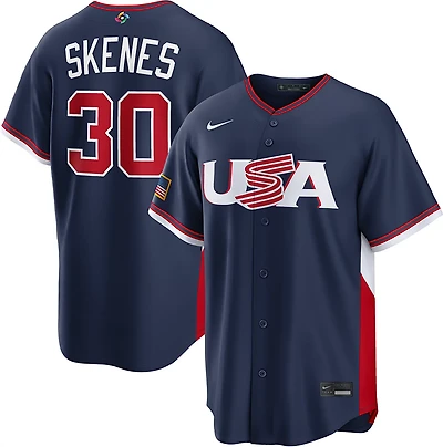 Nike Men's USA P. Skenes World Baseball Classic Road Stadium Player N&N Jersey
