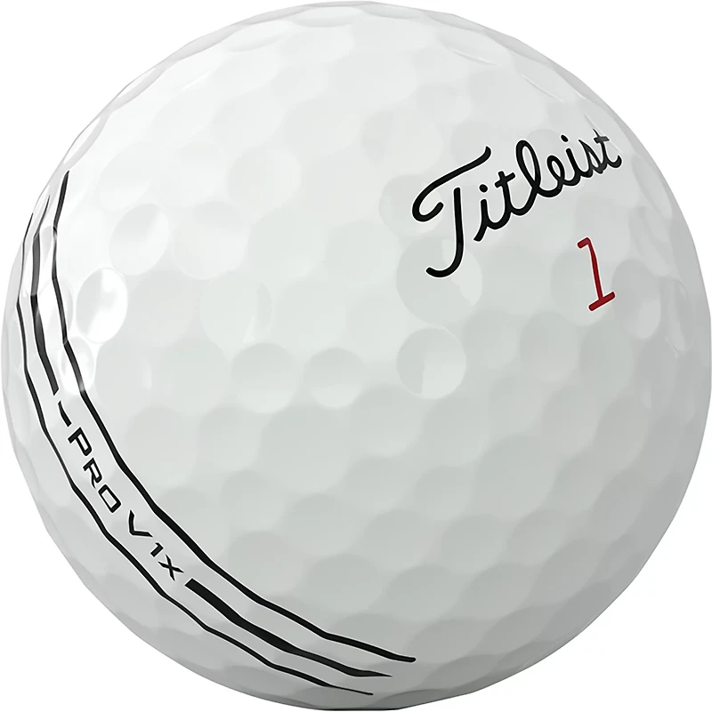 Titleist 2026 Pro V1x Left Dash Enhanced Alignment 12pk Golf Balls