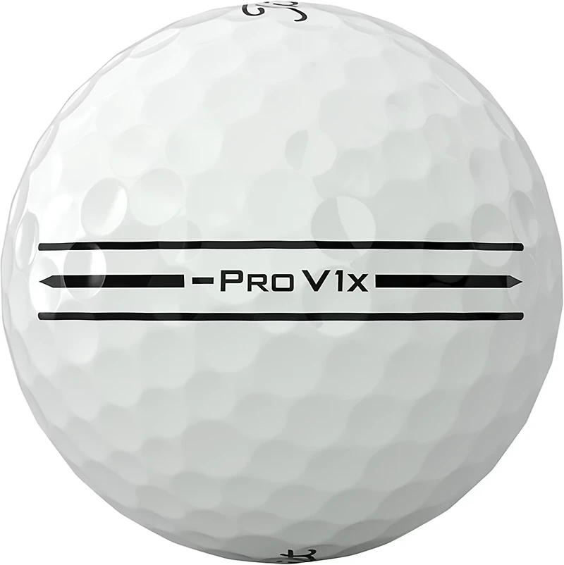 Titleist 2026 Pro V1x Left Dash Enhanced Alignment 12pk Golf Balls