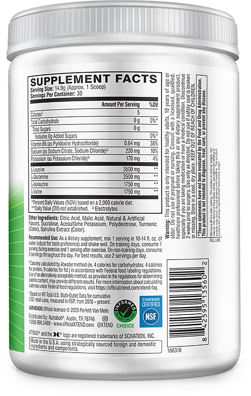 Scivation Xtend Original Freedom Ice BCAA Supplement