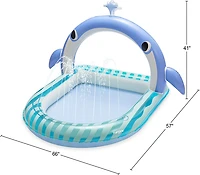 Funsicle Whale Tale Arch Play 'n Spray Kids' Pool
