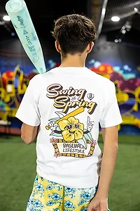 Baseball Lifestyle 101 Boys' Swing Into Spring Graphic T-shirt