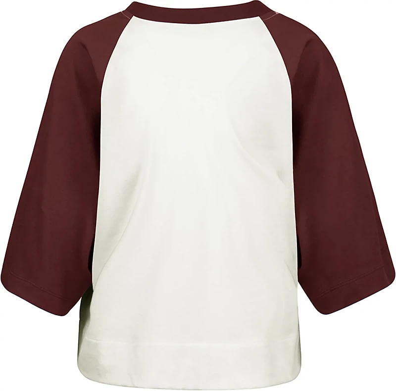 47 Women's Arkansas Infield Shift Raglan Crop T-shirt
