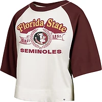 47 Women's Florida State Infield Shift Raglan Crop T-shirt