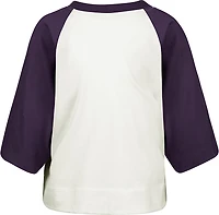 47 Women's LSU Infield Shift Raglan Crop T-shirt