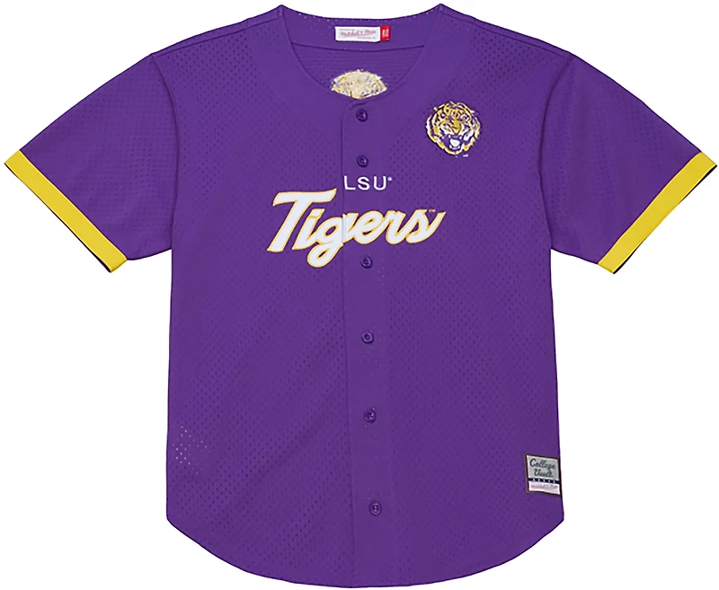 Mitchell & Ness Men’s Louisiana State University Head Coach Mesh Baseball Jersey