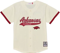 Mitchell & Ness Men’s University of Arkansas Mesh Button Front Baseball Jersey