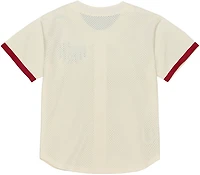 Mitchell & Ness Men’s University of Arkansas Mesh Button Front Baseball Jersey