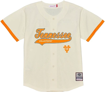 Mitchell & Ness Men’s University of Tennessee Mesh Button Front Baseball Jersey