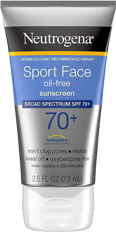 Neutrogena Sport Face Oil-Free SPF 70+ 2.5 fl oz Sunscreen Lotion
