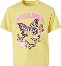 BCG Girls' Cotton Boxy Graphic T-shirt