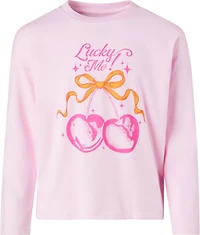 BCG Girls' Drop Shoulder Long Sleeve Graphic T-shirt