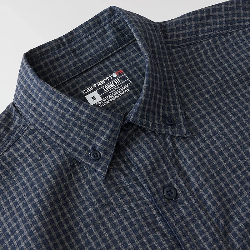 Carhartt Men's FR Force Sun Defender Long Sleeve Plaid Shirt