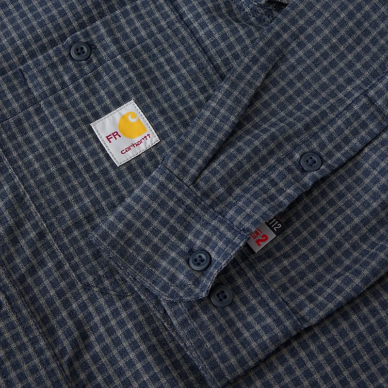 Carhartt Men's FR Force Sun Defender Long Sleeve Plaid Shirt