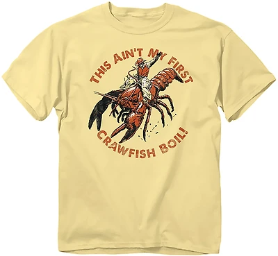 Academy Sports + Outdoors Men's This Ain't My First Crawfish Bowl T-shirt