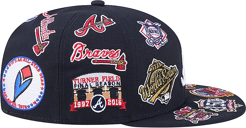 New Era Men's Atlanta Braves Allover Logo 9FIFTY Cap