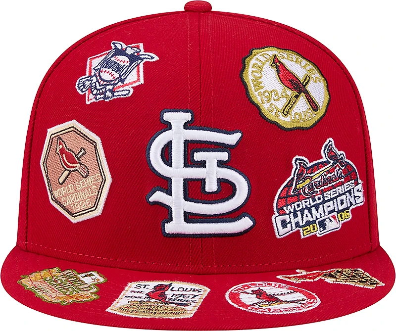 New Era Men's St. Louis Cardinals Allover Logo 9FIFTY Cap