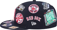 New Era Men's Boston Red Sox Allover Logo 9FIFTY Cap