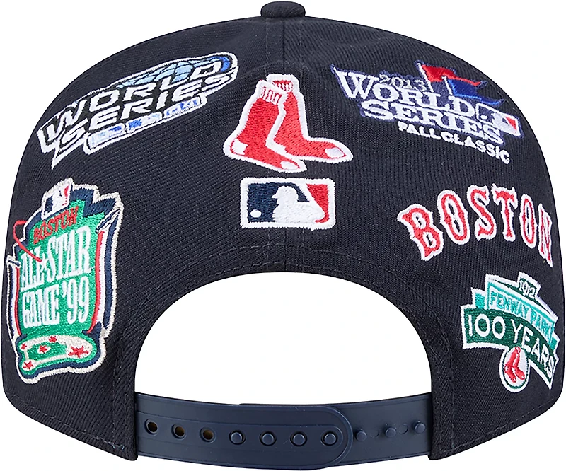 New Era Men's Boston Red Sox Allover Logo 9FIFTY Cap