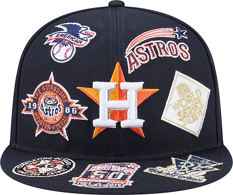 New Era Men's Houston Astros Allover Logo 9FIFTY Cap