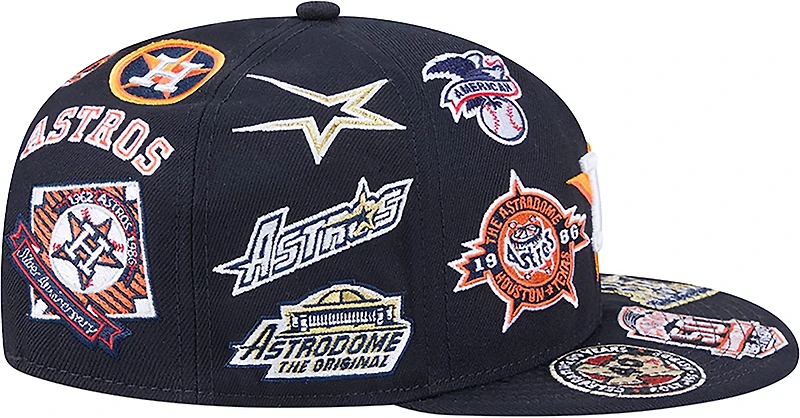 New Era Men's Houston Astros Allover Logo 9FIFTY Cap